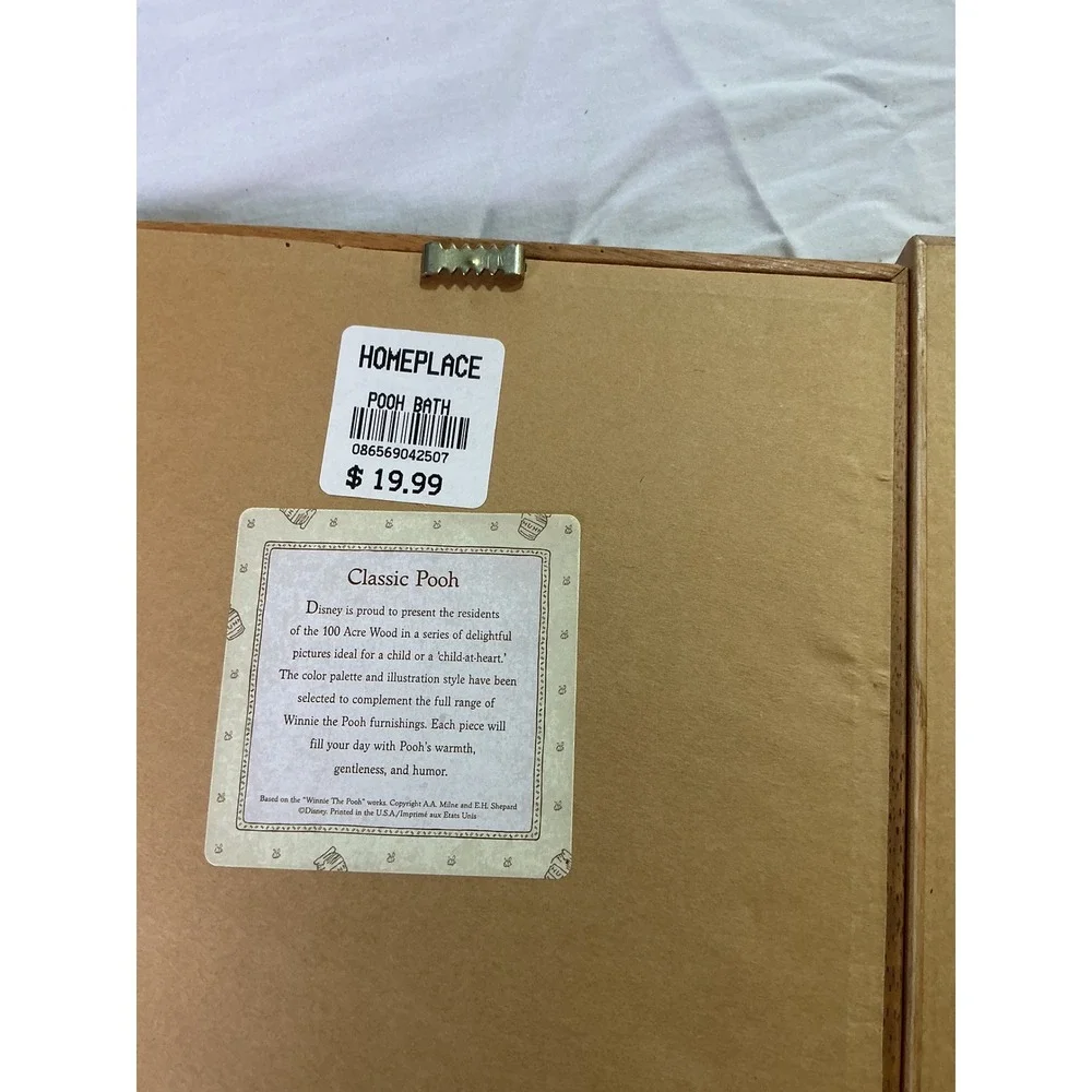 Disney Classic Pooh Framed Wall Art Set Christopher Robin Winnie the Pooh 2 Pc